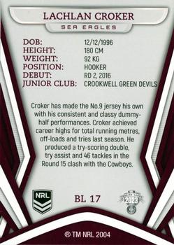 2023 Traders Best & Less Exclusive #BL17 Lachlan Croker Back